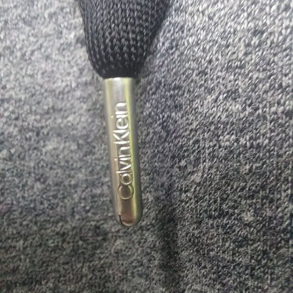 Calvin Klein Women's Gray Cut Off Hoodie Sweatshirt Size XXL Cozy - Picture 7 of 11